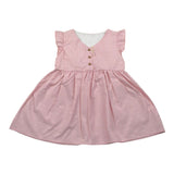 Babyvip Abito Tinta Unita con Microfantasia per Neonata 7760 ROSA BABYVIP 