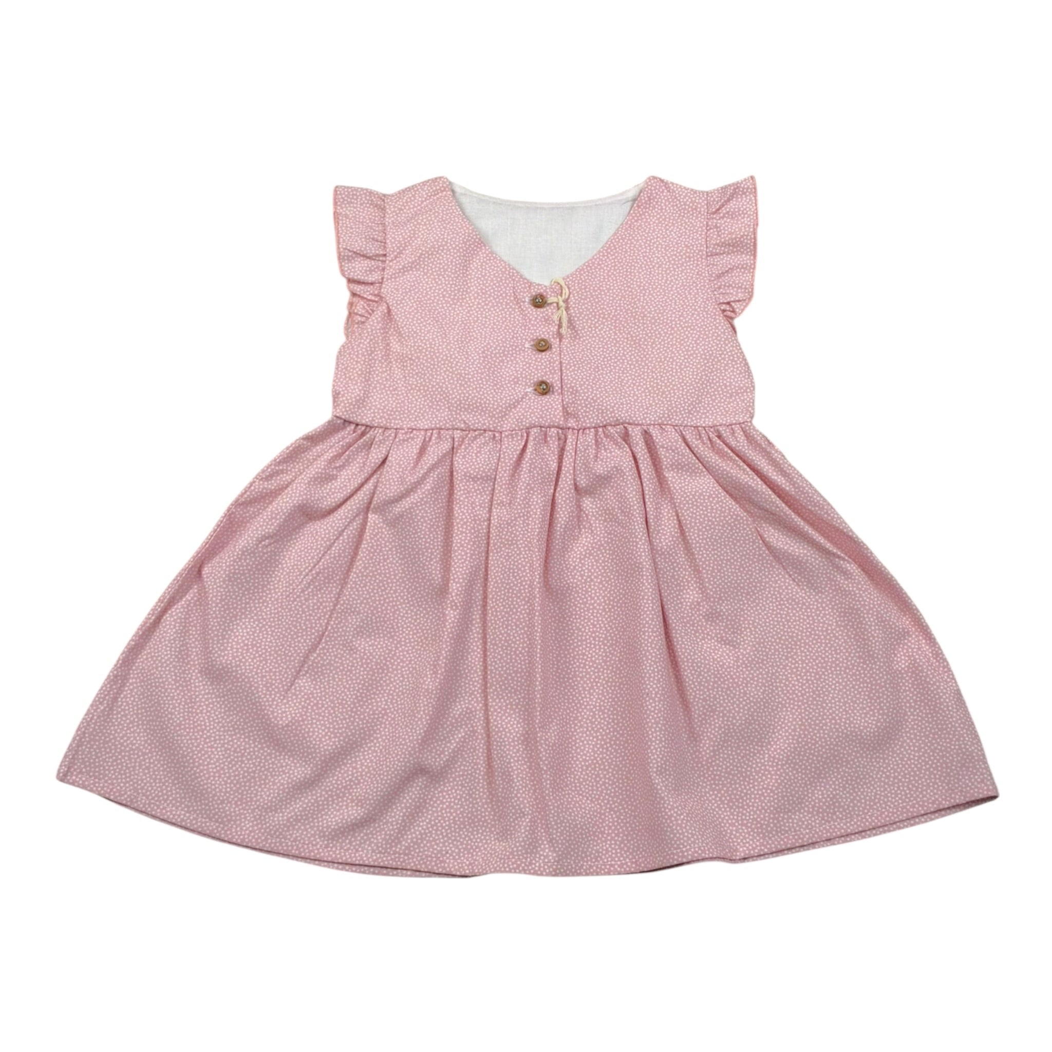 Babyvip Abito Tinta Unita con Microfantasia per Neonata 7760 ROSA BABYVIP 