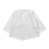 Babyvip Camicia Tinta Unita con Bottoni In Contrasto per Neonato T1345 BIANCO BABYVIP 