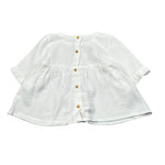 Babyvip Camicia Tinta Unita con Bottoni per Bambina T1353J BIANCO BABYVIP 