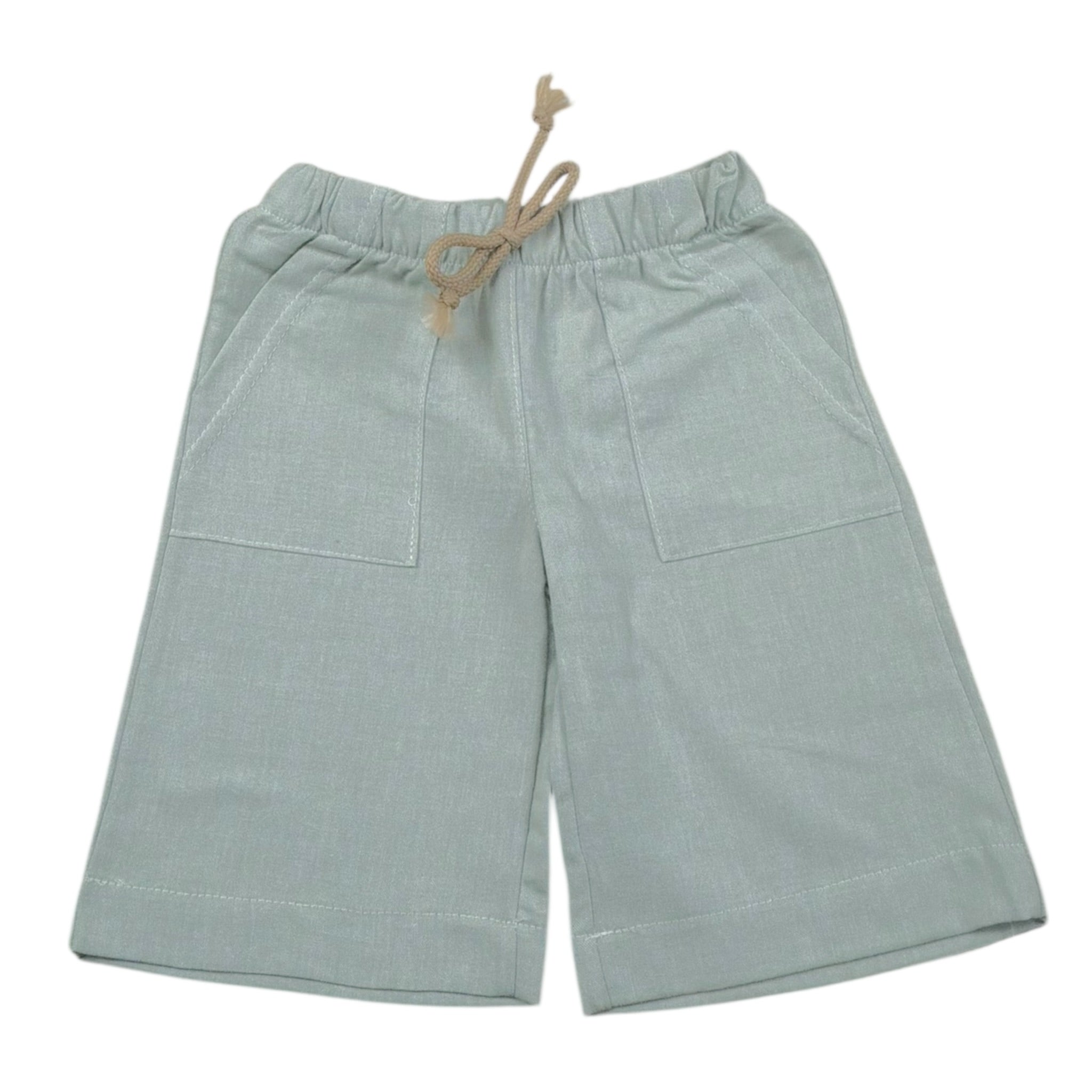 Babyvip Pantalone Tinta Unita con Elastico In Vita per Bambina T1354 VERDE ACQUA BABYVIP 