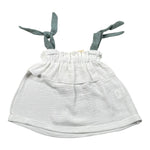 Babyvip Top Tinta Unita con Bretelle per Neonata T1533 BIANCO BABYVIP 