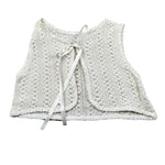 Babyvip Gilet Tinta Unita Traforato per Neonata T1564 PANNA BABYVIP 