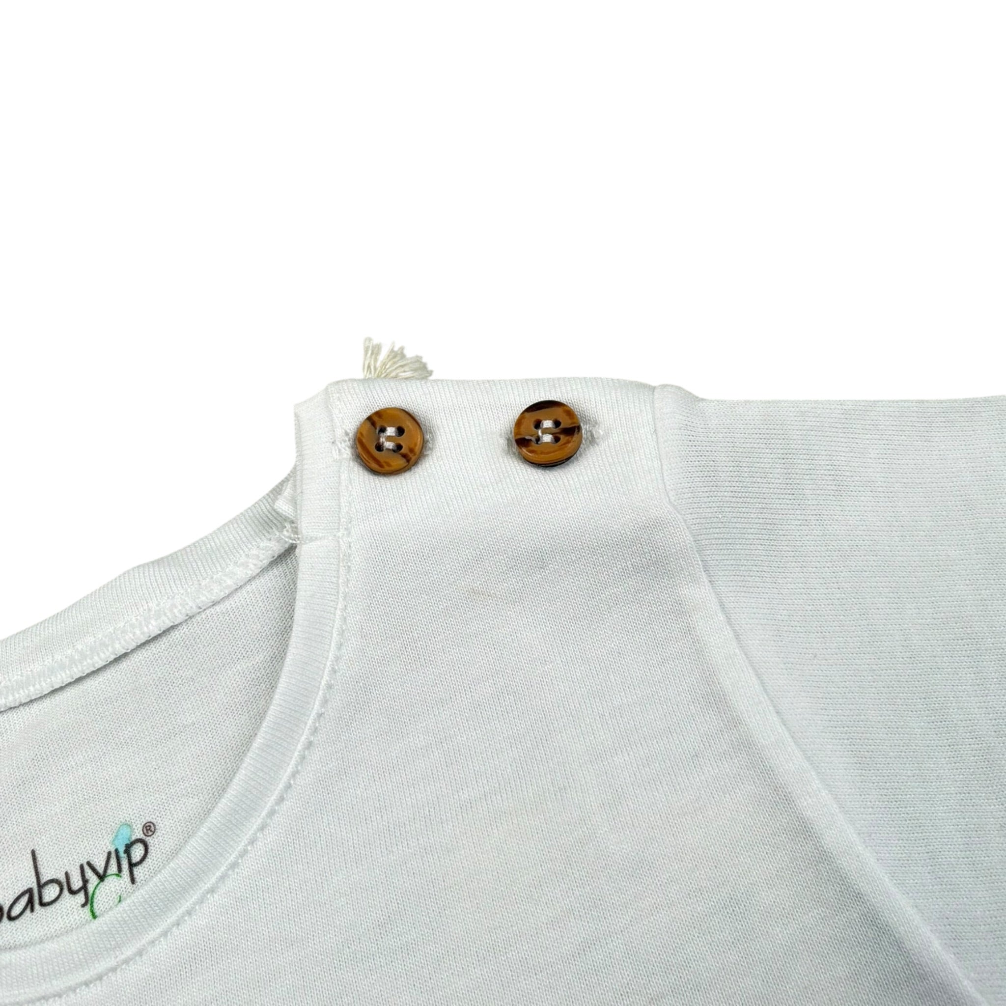 Babyvip T-Shirt Girocollo Tinta Unita per Neonato T7778 BIANCO BABYVIP 