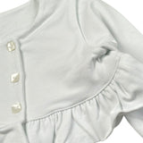 Babyvip Coprispalle Tinta Unita con Bottoni per Neonata T7852 BIANCO BABYVIP 