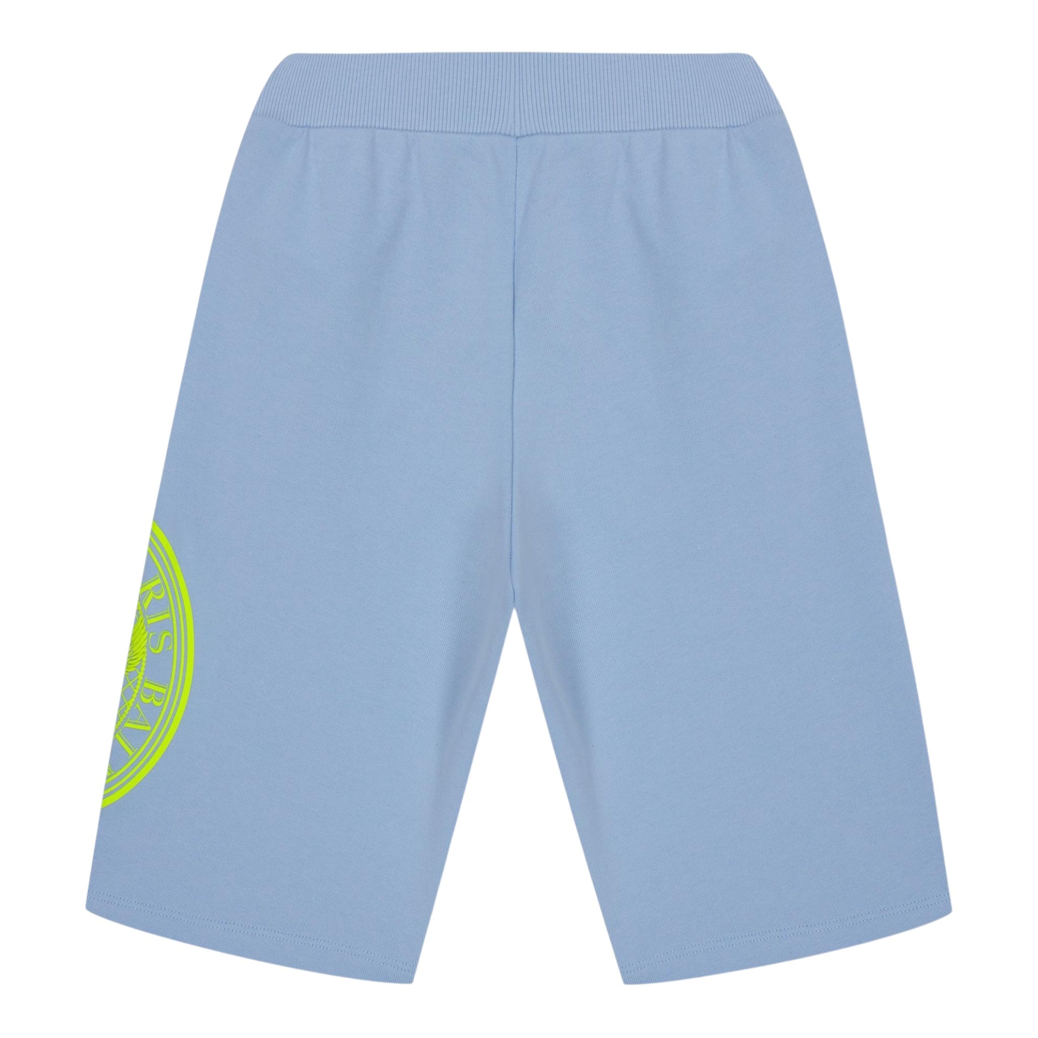 Balmain Completo 2 Pezzi Felpa Smanicata-Bermuda Tinta Unita per Bambino BU3Q80 AZZURRO BALMAIN 