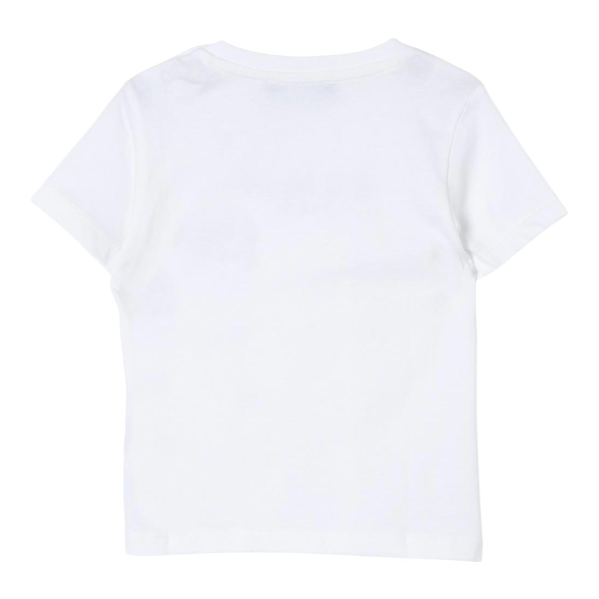 Balmain T-Shirt Girocollo Tinta Unita con Stampa per Neonata BU8501 BIANCO BALMAIN 