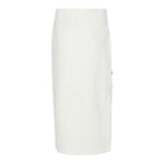 Balmain Gonna Tuta Tinta Unita con Bottoni per Bambina BV7A70 PANNA BALMAIN 