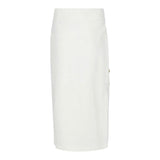 Balmain Gonna Tuta Tinta Unita con Bottoni per Bambina BV7A70 PANNA BALMAIN 