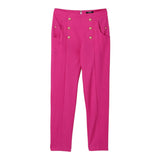 Balmain Pantalone Tinta Unita con Zip per Bambina BW6A40 FUXIA BALMAIN 