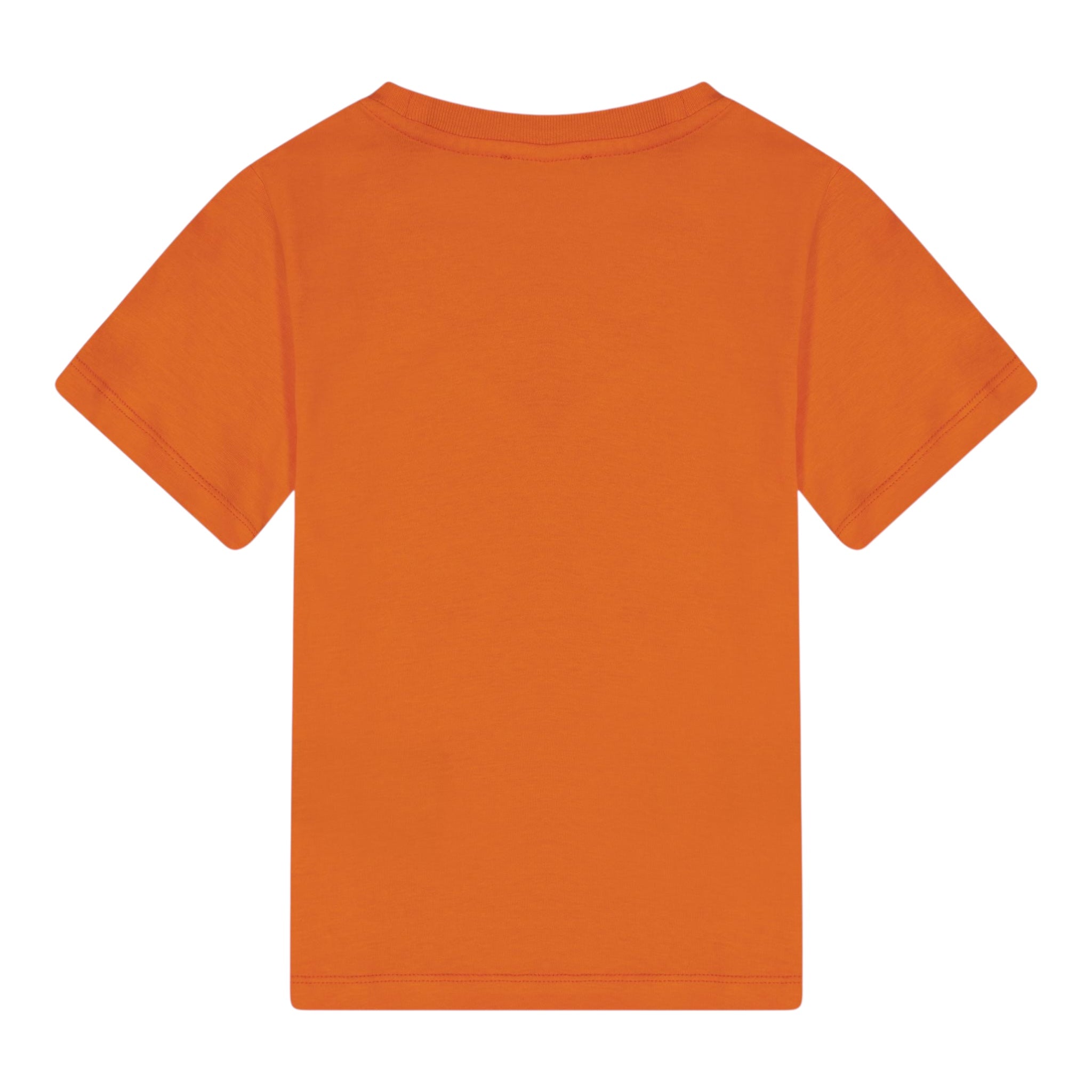 Balmain T-Shirt Girocollo Tinta Unita con Stampa per Neonato BW8601 ARANCIONE BALMAIN 