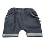 Bamboom+Babies Bermuda Tinta Unita con Elastico In Vita per Neonato 851 BLU BAMBOOM+BABIES 