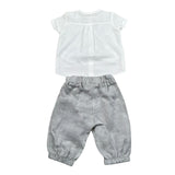 Barcellino Completo 2 Pezzi Camicia-Pantalone per Neonato 100107 BIANCO BARCELLINO 