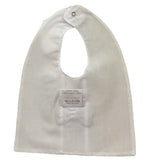 Barcellino Bavetta Tinta Unita con Papillon Applicato per Neonato 120106X BIANCO BARCELLINO 
