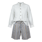 Barcellino Completo 2 Pezzi Camicia-Bermuda per Bambino 120110NJX BIANCO BARCELLINO 