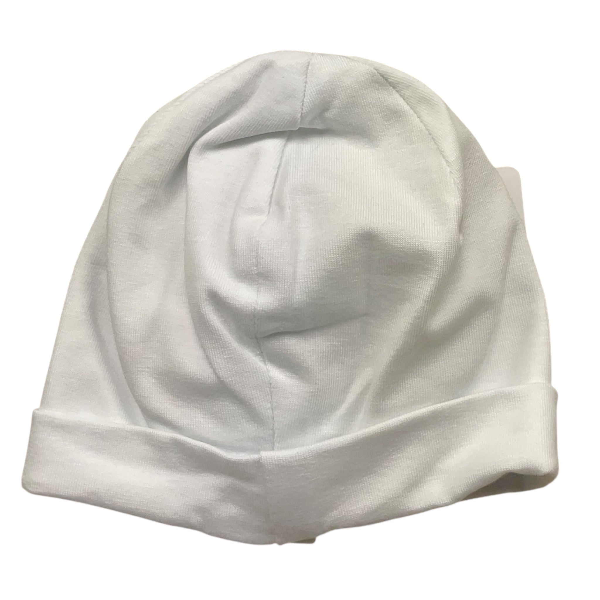 Barcellino Cappello Tinta Unita con Stampa per Neonata 120305 BIANCO BARCELLINO 