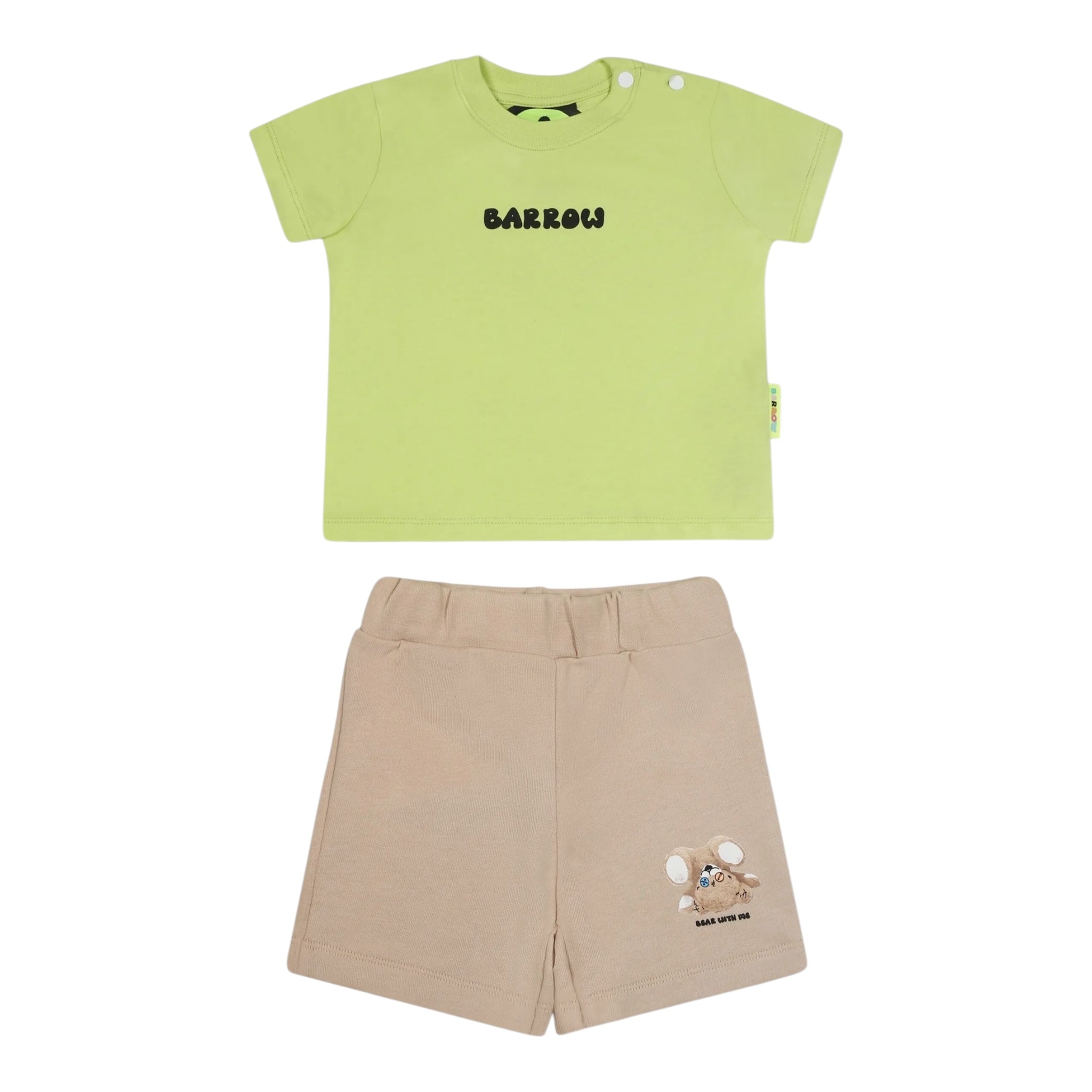 Barrow Kids Completo 2 Pezzi T-Shirt-Bermuda per Neonato S5BKUNTR161 VERDE BARROW KIDS 