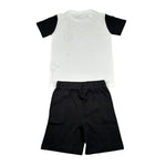 Bikkembergs Completo 2 Pezzi T-Shirt-Bermuda per Bambino BK3227X BIANCO/NERO BiKKEMBERGS 