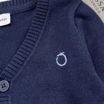 Bikkembergs Cardigan Tinta Unita con Bottoni per Neonato BK3450N BLU BiKKEMBERGS 