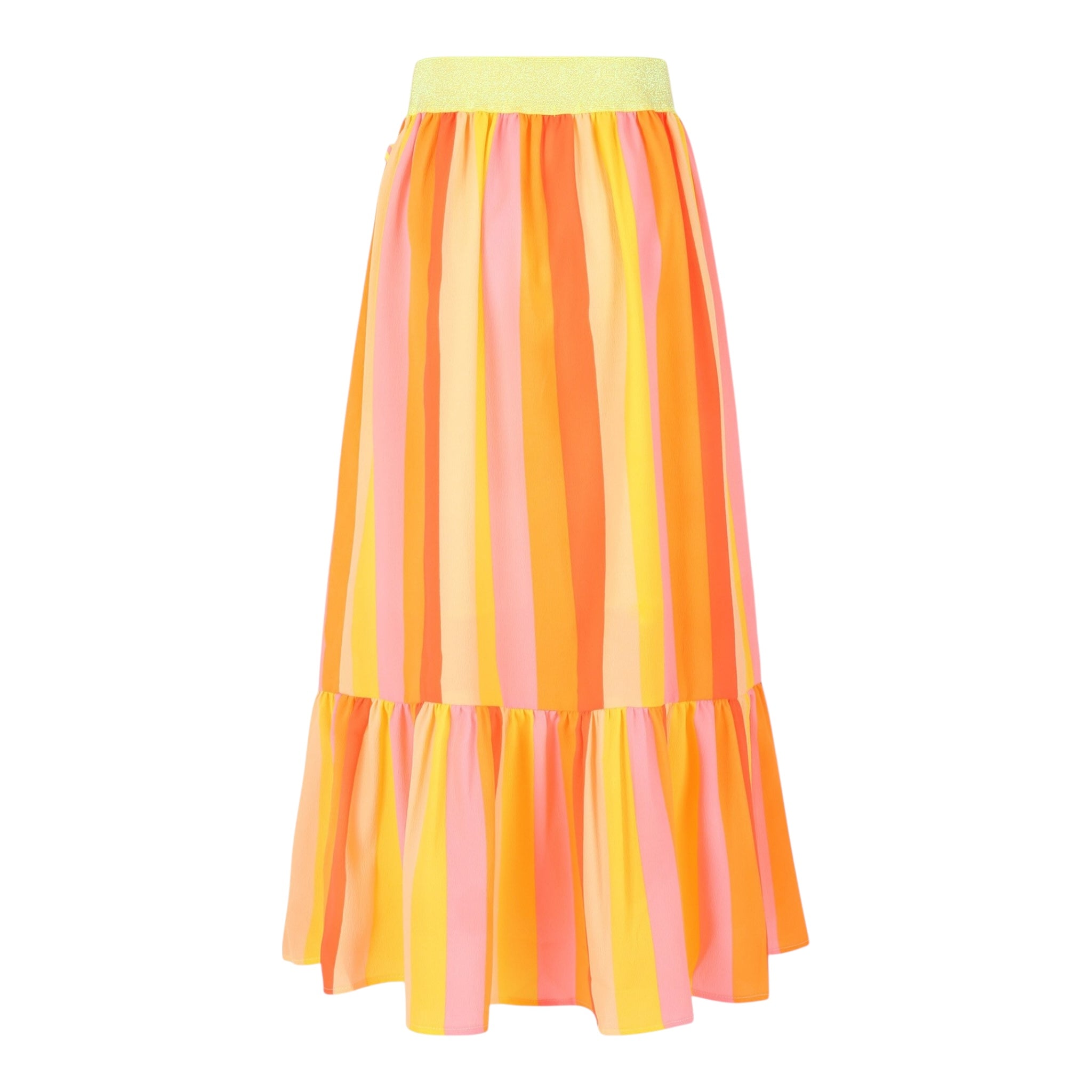 Billieblush Gonna Multicolor con Fantasia A Righe per Neonata U20864 ARANCIONE BillIEBLUSH 