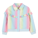 Billieblush Giubbino Multicolor con Fantasia A Righe E Bottoni per Bambina U20891 MULTICOLOR BillIEBLUSH 