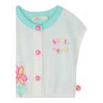 Billieblush Tuta Intera Tricolore con Bottoni Mezza Manica per Neonata U21028 BIANCO BillIEBLUSH 