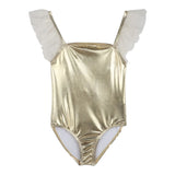 Billieblush Costume Intero Tinta Unita con Fiocco per Bambina U21099 ORO BillIEBLUSH 