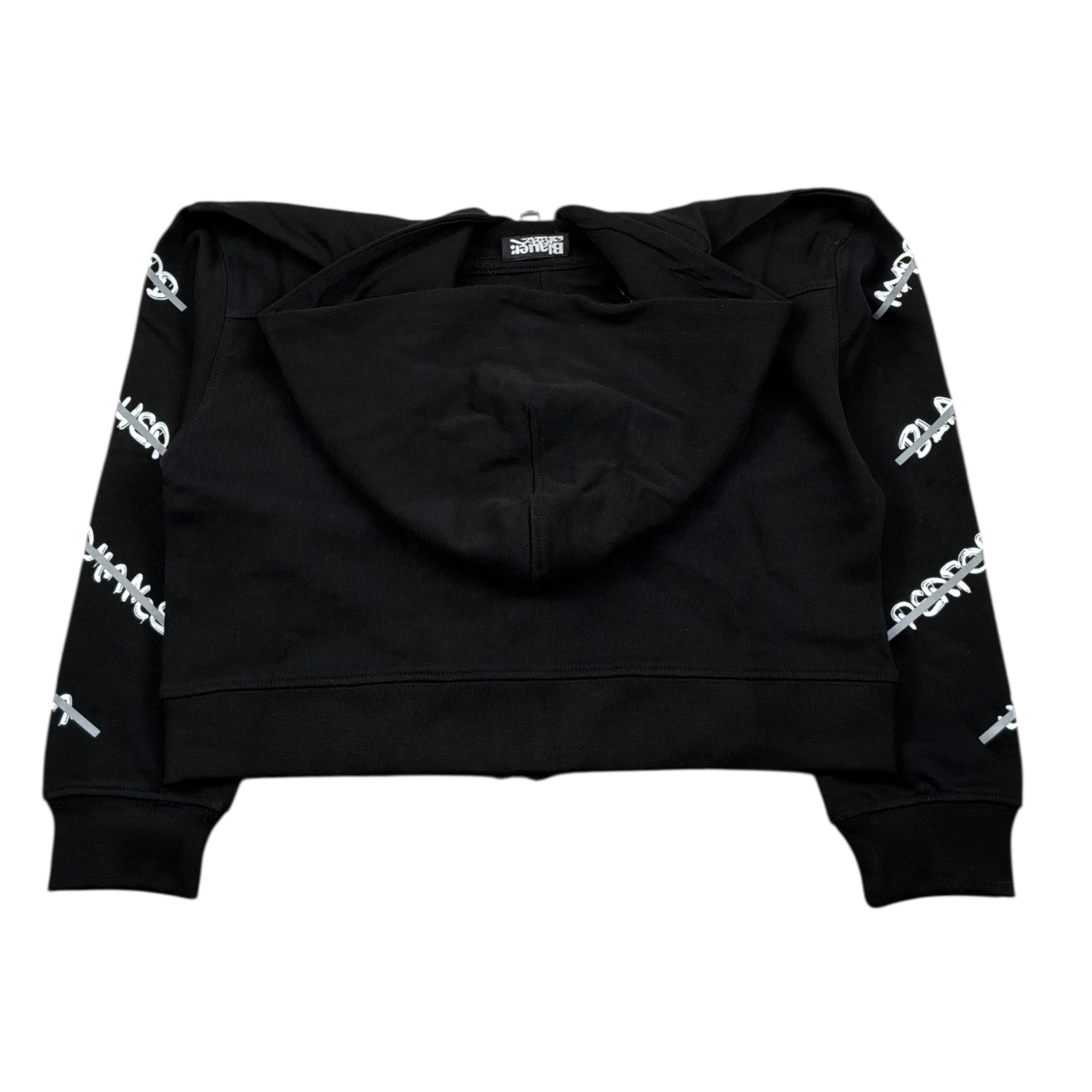 Blauer Felpa con Zip E Cappuccio Tinta Unita con Stampe per Neonata 25SBLGF02547N NERO BLAUER 