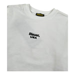 Blauer Felpa Chiusa Girocollo Tinta Unita con Stampa per Neonato 25SBLKF03551N BIANCO BLAUER 