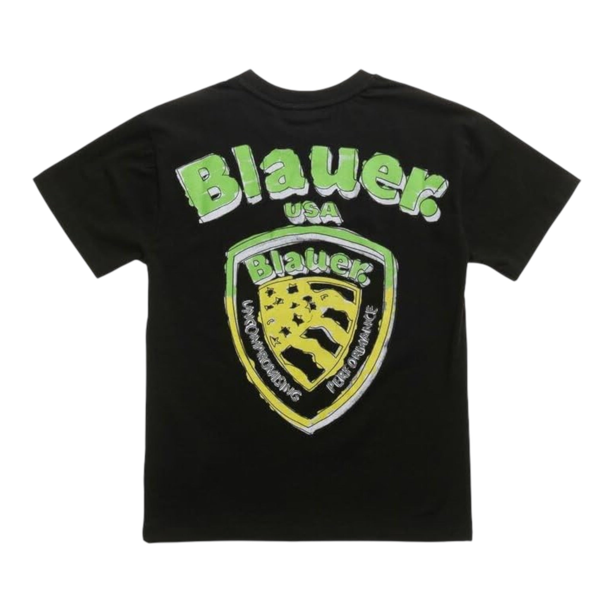 Blauer T-Shirt Tinta Unita con Stampa per Bambino 25SBLKH025555 NERO BLAUER 