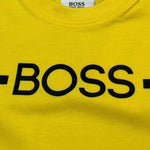 Boss T-Shirt Girocollo Tinta Unita con Stampa per Neonato J05831 GIALLO BOSS 