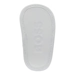 Boss Sangalo Tinta Unita con Logo per Neonata J51666 BIANCO BOSS 