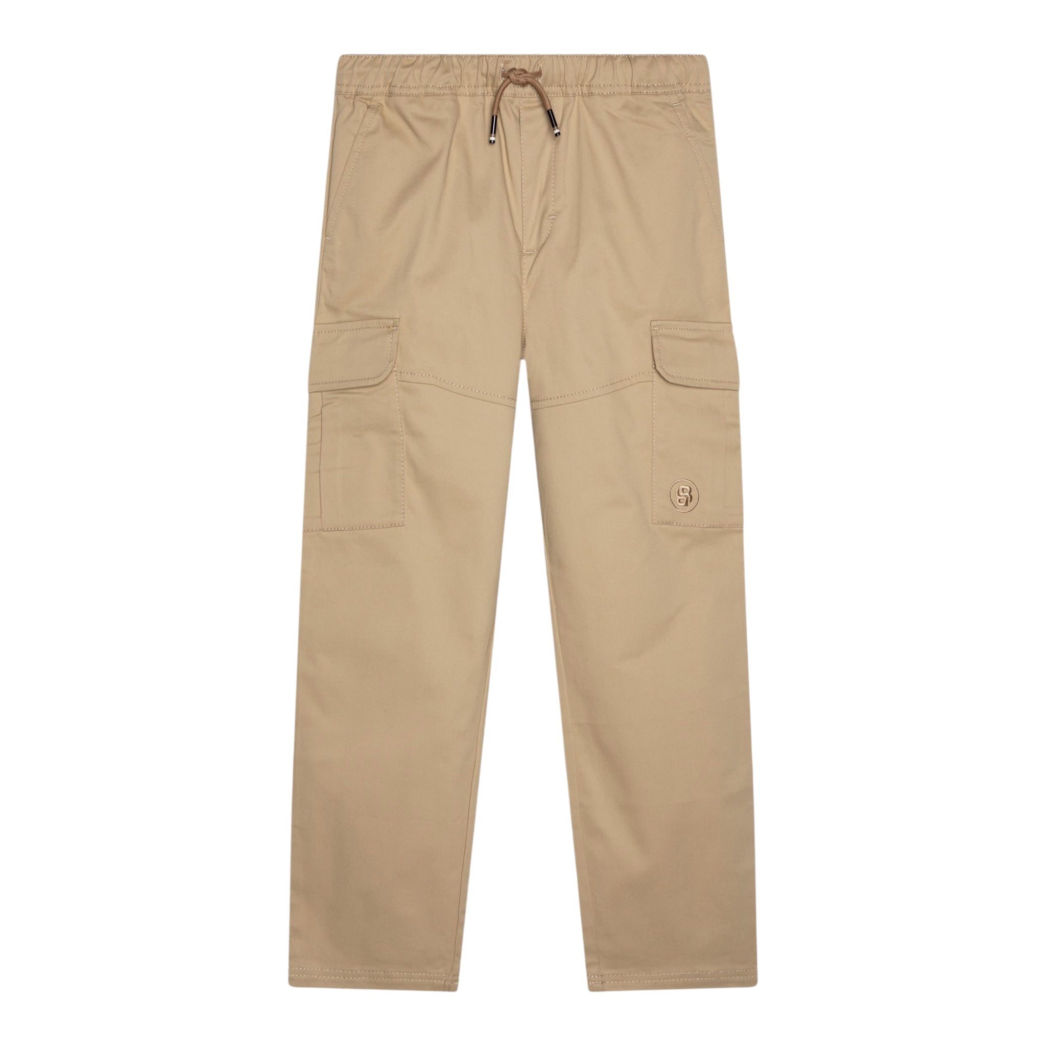 Boss Pantalone Tinta Unita con Elastico In Vita per Bambino J51979 BEIGE BOSS 