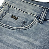 Boss Bermuda In Denim Tinta Unita con Tasche per Bambino J51995 BLU BOSS 
