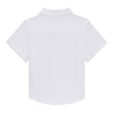 Boss Polo Mezza Manica Tinta Unita con Logo per Bambino J52017 BIANCO BOSS 