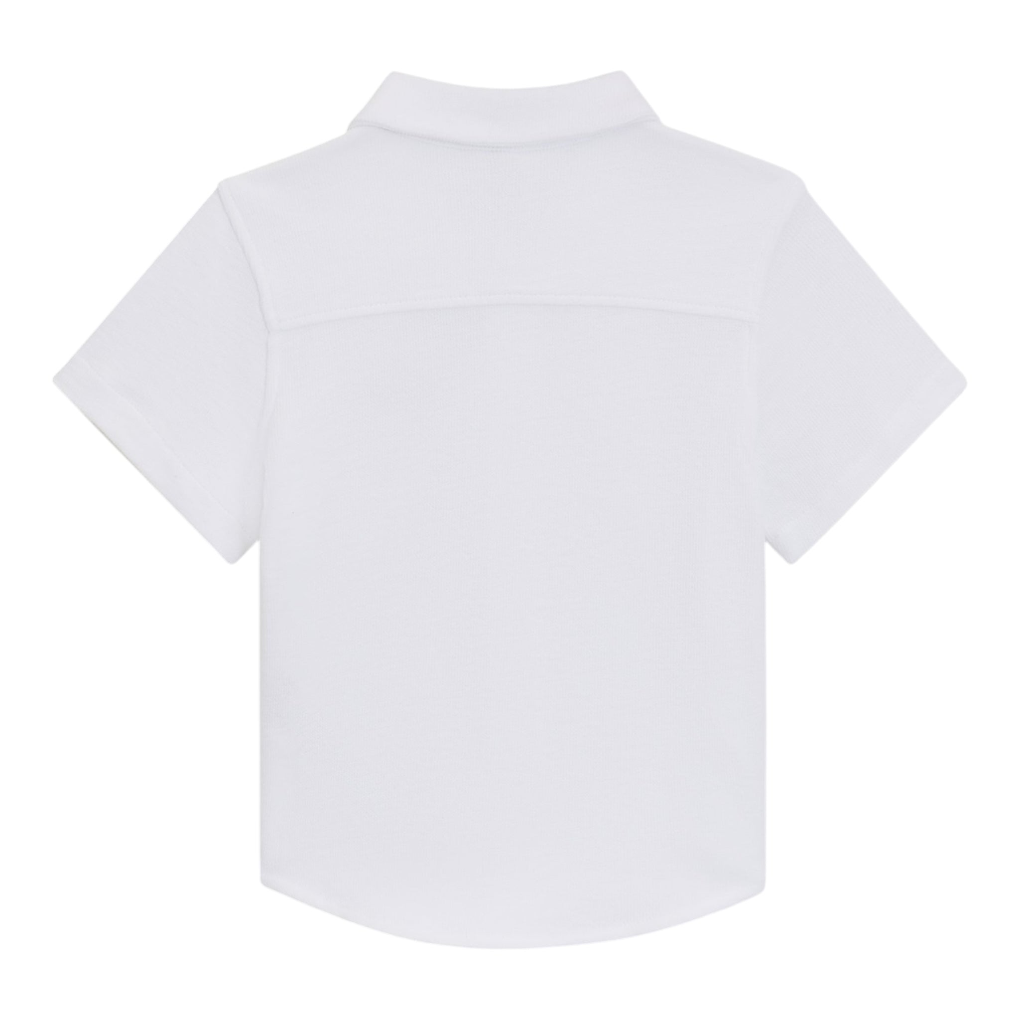 Boss Polo Mezza Manica Tinta Unita con Logo per Bambino J52017 BIANCO BOSS 