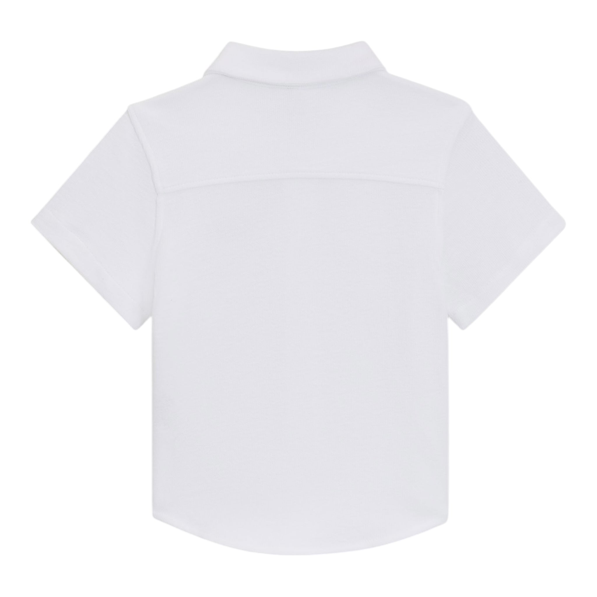 Boss Camicia Mezza Manica Tinta Unita per Bambino J52092XX BIANCO BOSS 