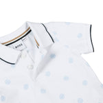 Boss Polo Mezza Manica Tinta Unita per Neonato J52099 BIANCO BOSS 