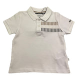 Boss Polo Mezza Manica Tinta Unita per Neonato J52100 BIANCO BOSS 