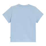 Boss T-Shirt Girocollo Tinta Unita con Logo per Neonato J52108 AZZURRO BOSS 