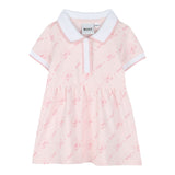 Boss Abito Mezza Manica Tinta Unita per Neonata J52184 ROSA BOSS 