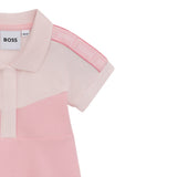 Boss Abito Mezza Manica Tinta Unita per Neonata J521866 ROSA BOSS 