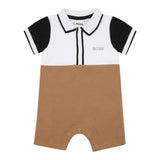 Boss Pagliaccetto Mezza Manica Bicolore per Neonato J52207 BIANCO/BEIGE BOSS 