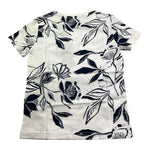 Boss T-Shirt Girocollo Tinta Unita con Fantasia per Bambino S00669 BIANCO BOSS 