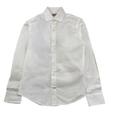 C12 Camicia Manica Lunga Tinta Unita per Bambino CMC219 BIANCO C12 