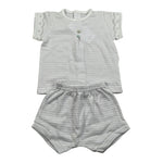 Calamaro Completo 2 Pezzi T-Shirt-Culotte per Neonato 17462 BIANCO CALAMARO 