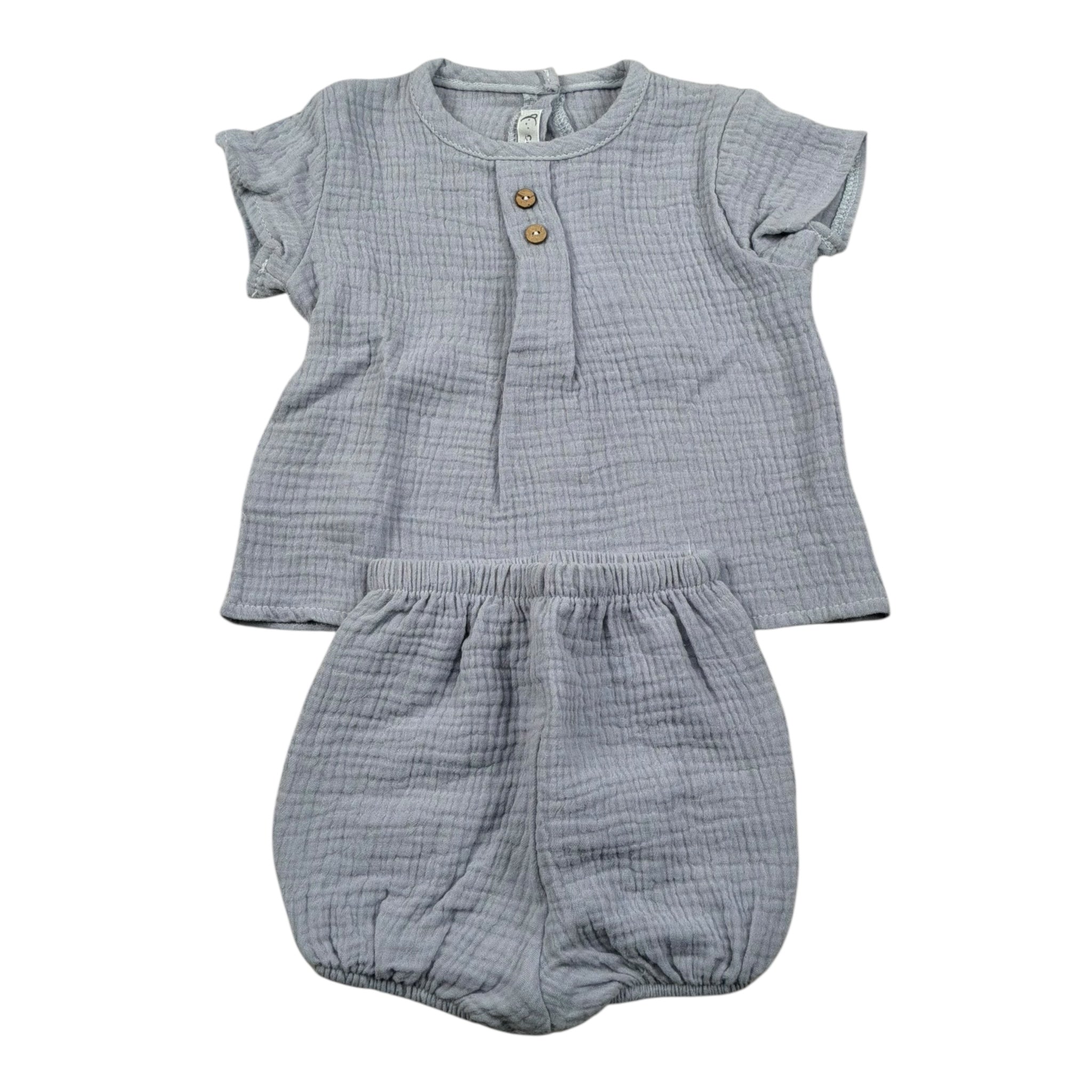 Calamaro Completo 2 Pezzi Camicia-Culotte per Neonato 17727 BLU CALAMARO 