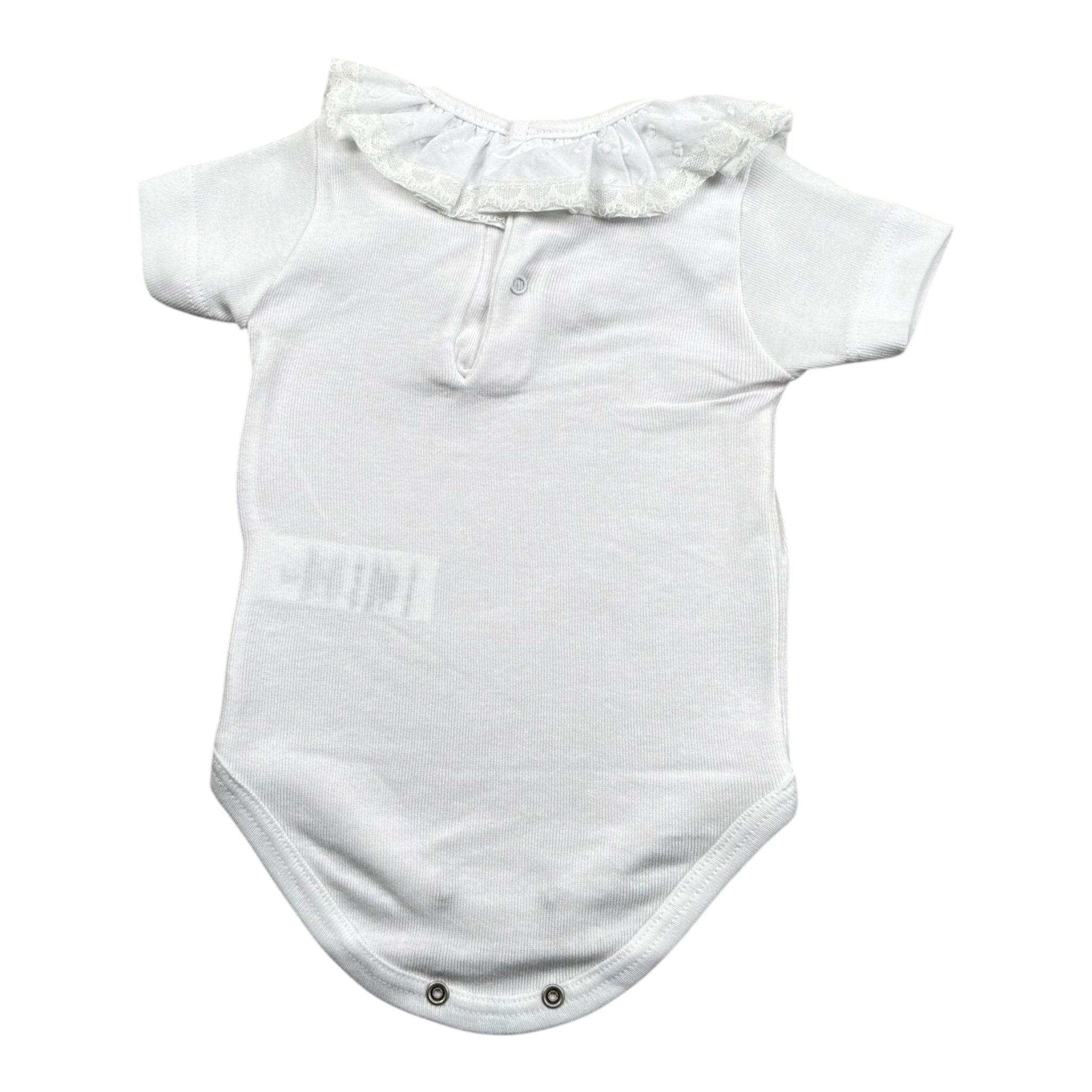 Calamaro Body Tinta Unita Mezza Manica per Neonata EDKEK BIANCO CALAMARO 
