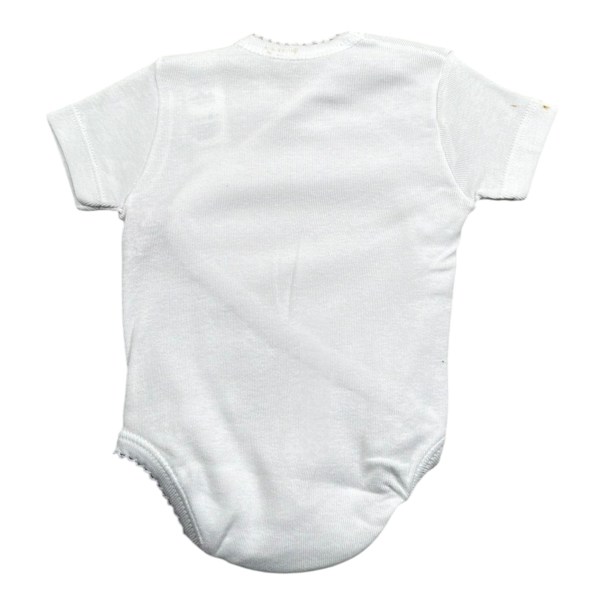 Calamaro Body Tinta Unita Traforato per Neonata EKEO BIANCO CALAMARO 