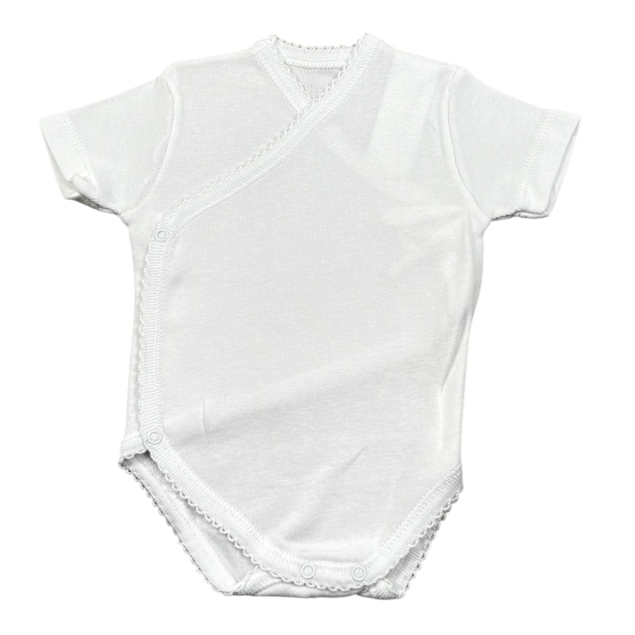Calamaro Body Tinta Unita Mezza Manica per Neonata KWEE BIANCO CALAMARO 